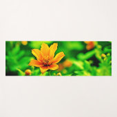 オレンジフラワー《写真》ぼけ味サニー ヨガマット (正面(横))