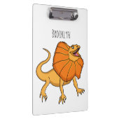 オレンジフリルネックトカゲ漫画イラストレーション クリップボード (右)