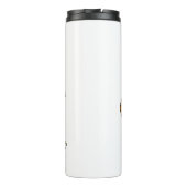 オレンジフリルネックトカゲ漫画イラストレーション タンブラー (裏面)