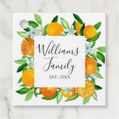 オレンジフルーツと花夏フローラ植物学 フェイバータグ (正面)