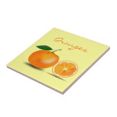 オレンジフルーツの切れのシンプルでクラシックな食糧台所 タイル (側面)