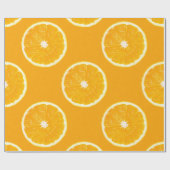 オレンジフルーツの切れ ラッピングペーパー (フラット)