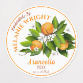 オレンジフルーツキャニング ラベル (デザイン2)