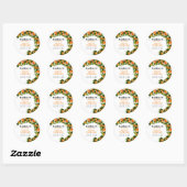 オレンジフルーツキャニング | Jam Jarラベル ラウンドシール (シート)