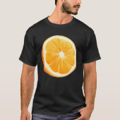 オレンジフルーツグループコスチューム面白いハロウィーンパーティー Tシャツ (正面)