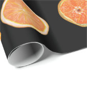オレンジフルーツスライス&シナモン ラッピングペーパー (ロールコーナー)