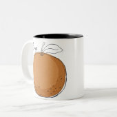 オレンジフルーツトート ツートーンマグカップ (正面左)