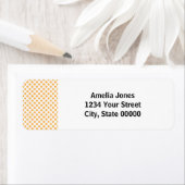 オレンジフルーツパターンパーソナライズ差出人住所 ラベル (インサイチュ)