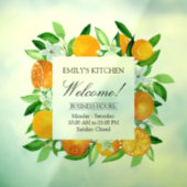 オレンジフルーツフラワーサマーフローラ植物店 ウィンドウサイン (シート3)