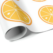 オレンジフルーツラッピング紙 ラッピングペーパー (ロールコーナー)