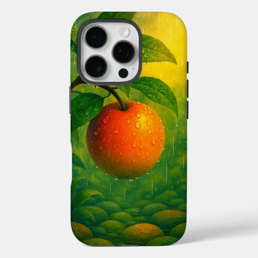 オレンジフルーツレインメント自然 Case-Mate iPhoneケース (裏面)