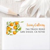 オレンジフルーツ差出人住所ラベル ラベル (インサイチュ)