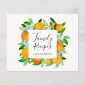 オレンジフルーツ&フラワーファミリーレシピカード (裏面)