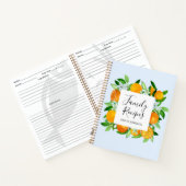 オレンジフルーツ&フラワーファミリーレシピクックブック ノートブック (内部)