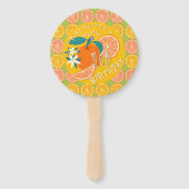 オレンジフルーティ誕生日グリーン ハンドファン (正面)