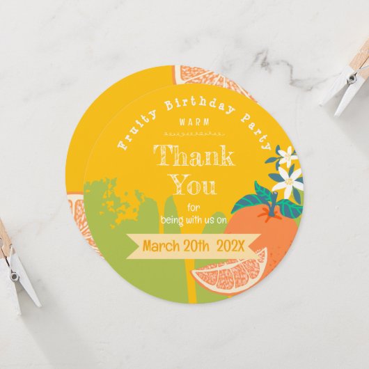 オレンジフルーティ誕生日サンキューユア (正面/裏面インサイチュ)