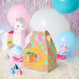 オレンジフルーティ誕生日ブルー フェイバーボックス