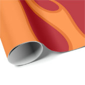 オレンジフレイムラッピング紙 ラッピングペーパー (ロールコーナー)