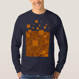 オレンジフロート抽象芸術パターン化学アートSCI FI Tシャツ
