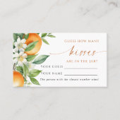 オレンジフローラいくつのキスシャワーゲームカード プレイスカード (正面)