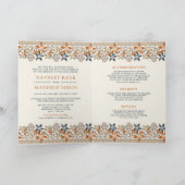 オレンジフローラオールインワンアンドカラジシーク結婚ズ 招待状 (内部)