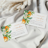 オレンジフローラキャンディースシャワーゲームカードの数 プレイスカード