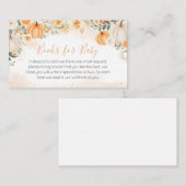 オレンジフローラグリーンカボチャベビー用ブックス エンクロージャーカード (正面/裏面)