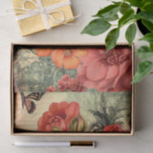 オレンジフローラジャンクジャーナルの切り離し 薄葉紙 (ギフト)