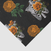 オレンジフローラスケルトントーソオンブラックデコページ 薄葉紙 (詳細)