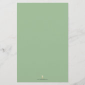 オレンジフローラテーマブライダルシャワービンゴ チラシ (裏面)