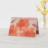 オレンジフローラデザイン カード (黄色い花)