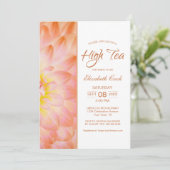 オレンジフローラハイティーブライダルシャワー 招待状 (スタンド正面)