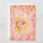 オレンジフローラハイティーブライダルシャワー 招待状 (裏面)