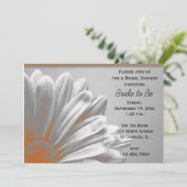 オレンジフローラハイライトブライダルシャワー 招待状 (スタンド正面)