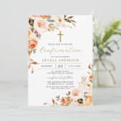 オレンジフローラバプテスマ/確認招待状 招待状 (スタンド正面)