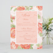 オレンジフローラバラフラットメニュー メニュー (スタンド正面)