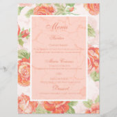 オレンジフローラバラフラットメニュー メニュー (正面)