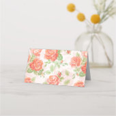 オレンジフローラバラ座席表 プレイスカード (裏面)