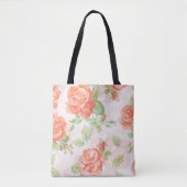 オレンジフローラバラ表 トートバッグ (正面)