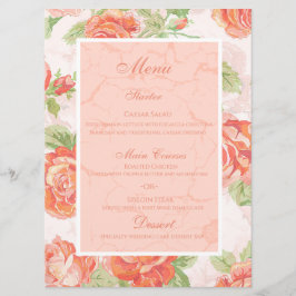 オレンジフローラバラ メニュー