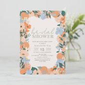 オレンジフローラブライダルシャワー 招待状 (スタンド正面)