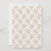 オレンジフローラブライダルシャワー 招待状 (裏面)