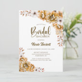 オレンジフローラブライダルシャワー 招待状 (スタンド正面)