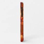 オレンジフローララブデザイン Case-Mate iPhoneケース (裏面/左)