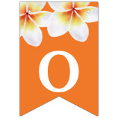 オレンジフローラ文字卒業パーティバンティングFLAG バンティングフラッグ (第2の旗)