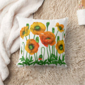 オレンジフローラ春枕 クッション (ブランケット)