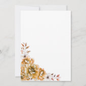 オレンジフローラ30th誕生日パーティー 招待状 (裏面)