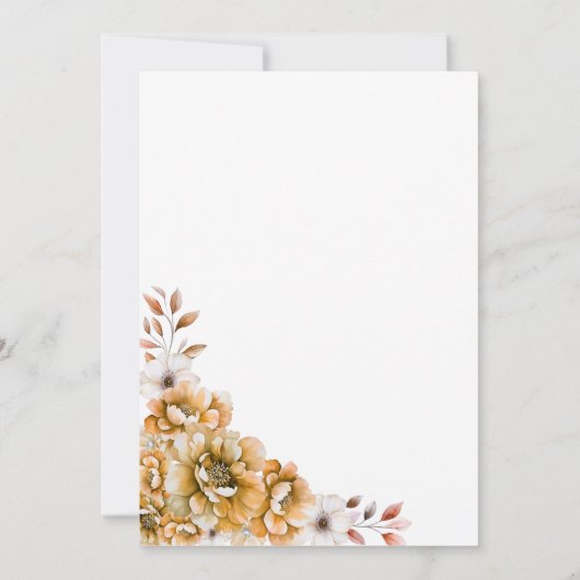 オレンジフローラ80th誕生日パーティー 招待状 (裏面)