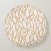 オレンジフローラ ラウンドクッション (裏面)