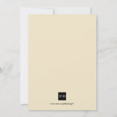 オレンジフローリッシュ秋カスタム感謝祭招待状 招待状 (裏面)